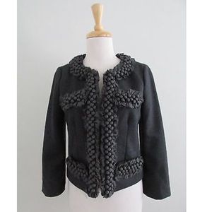 Classic berry trim Jcrew jacket / blazer in ash